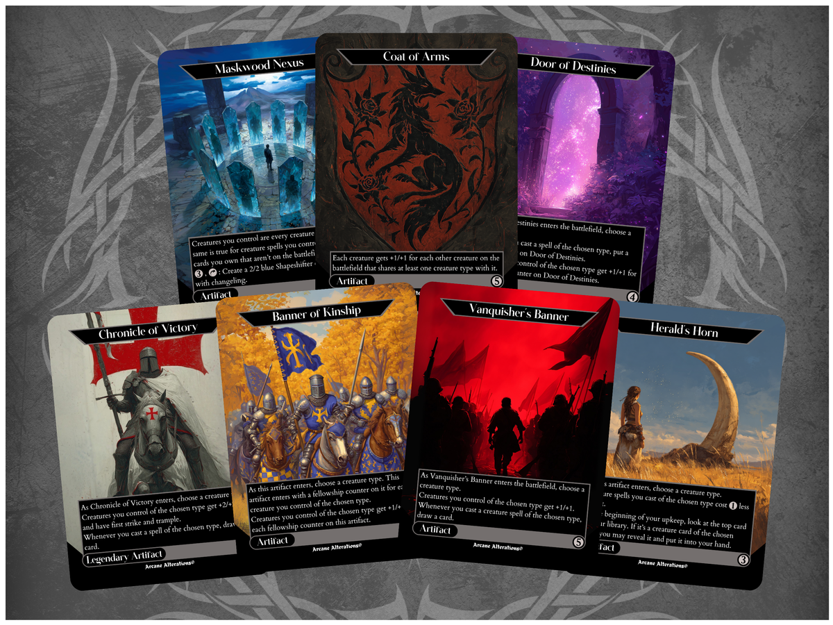 Typal Artifacts 7-Card Discount Bundle - Full Art Altered Art Custom Proxy Cards