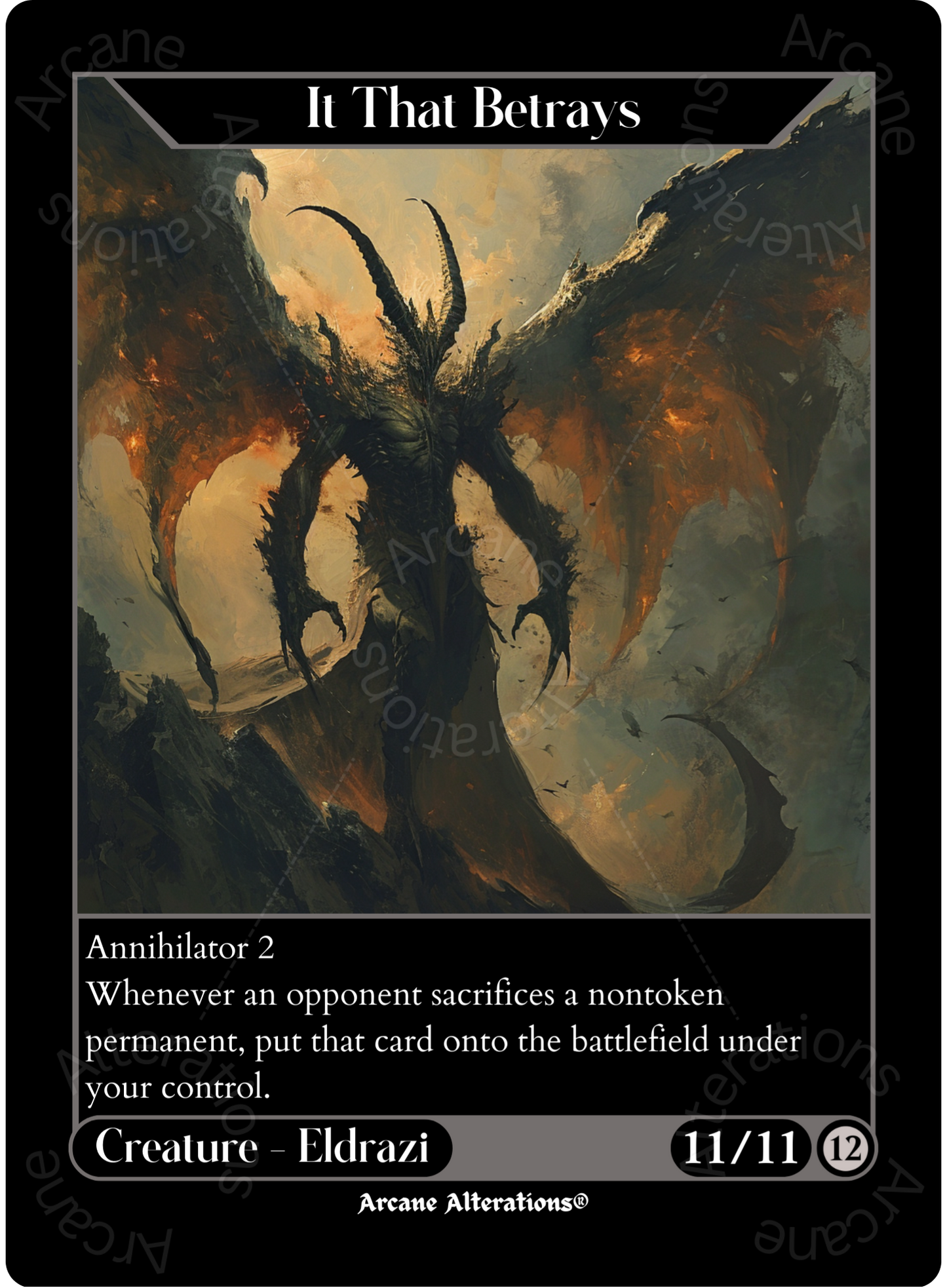 It That Betrays - High Quality Altered Art Custom Proxy Cards