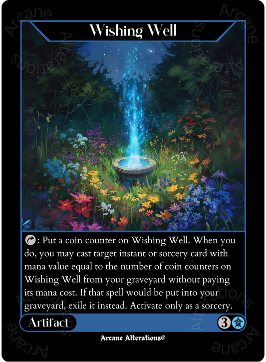 Wishing Well - High Quality Altered Art Custom Proxy Card