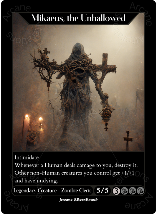 Mikaeus, the Unhallowed - High Quality Altered Art Custom Proxy Cards