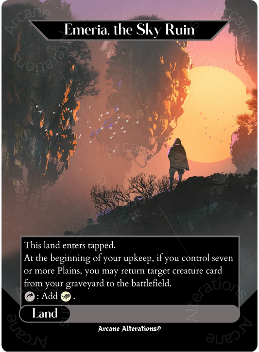 Emeria, the Sky Ruin - Full Art Altered Art Custom Proxy Cards