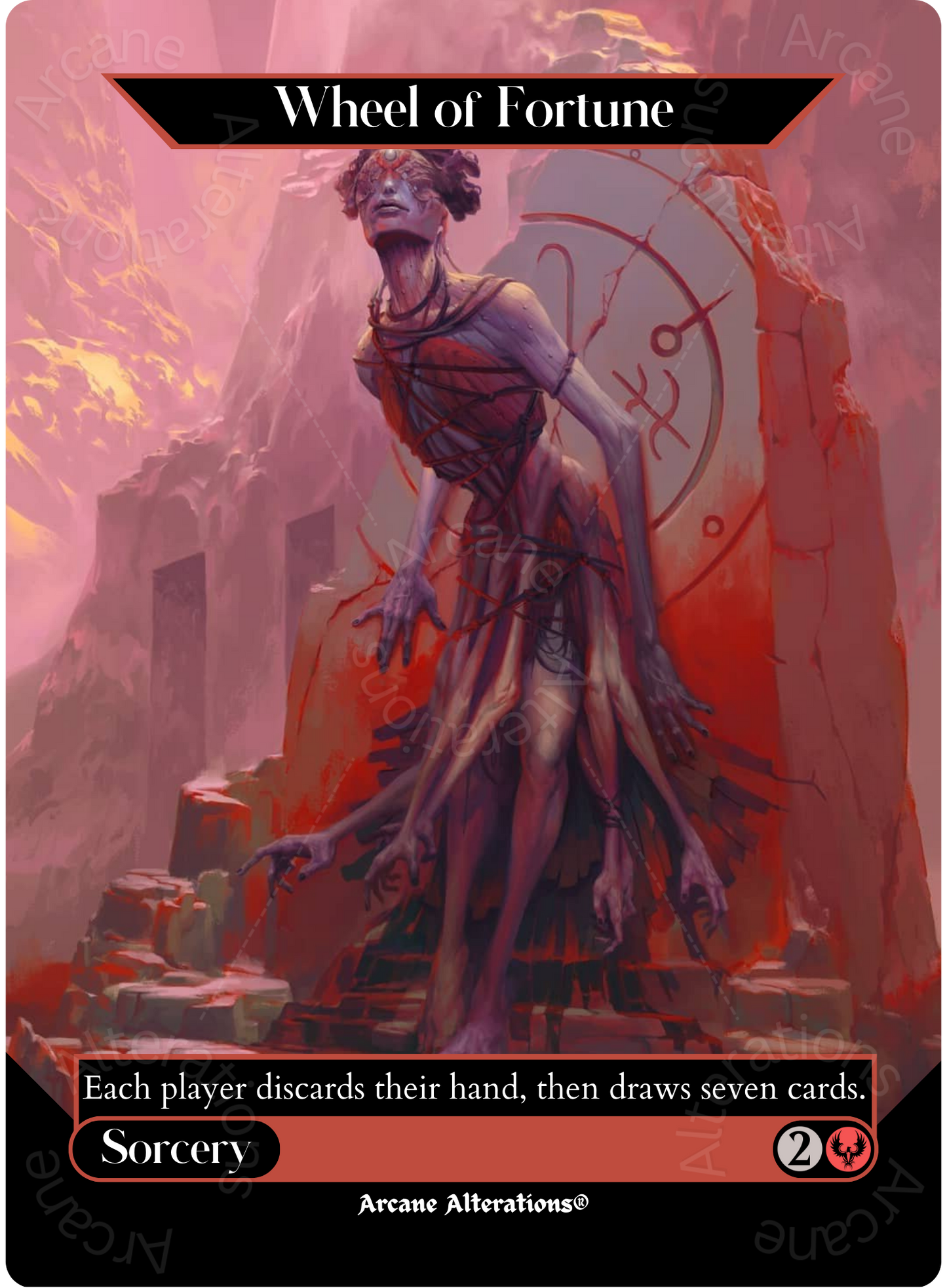 Wheel of Fortune - Full Art Altered Art Custom Proxy Card