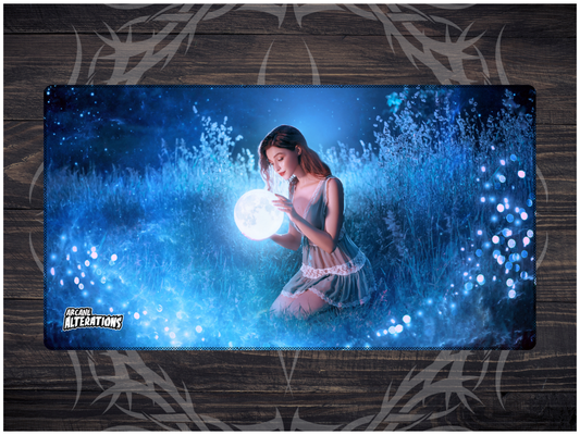 Moon Druid Stitched Edge Playmat 24"x14" (2mm)