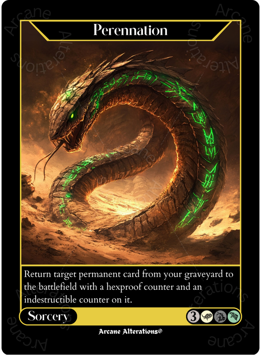 Perennation - High Quality Altered Art Custom Proxy Cards
