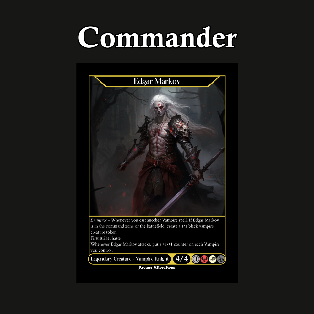 Edgar Markov Vampire Tribal Commander Deck Fully Customized