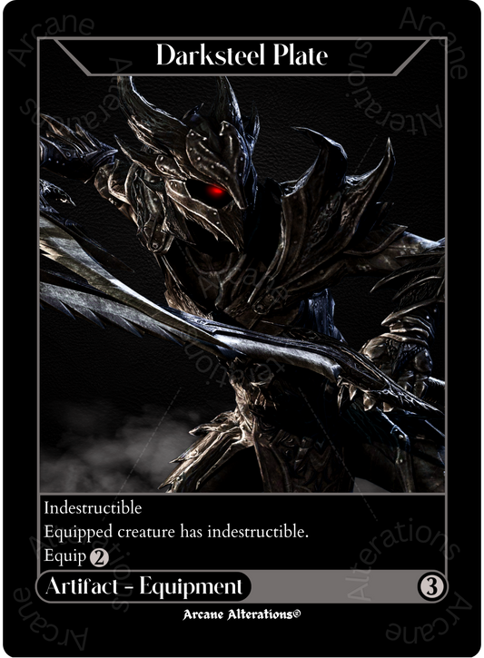 Darksteel Plate Daedric Armor The Elder Scrolls Crossover - High Quality Altered Art Custom Proxy Cards