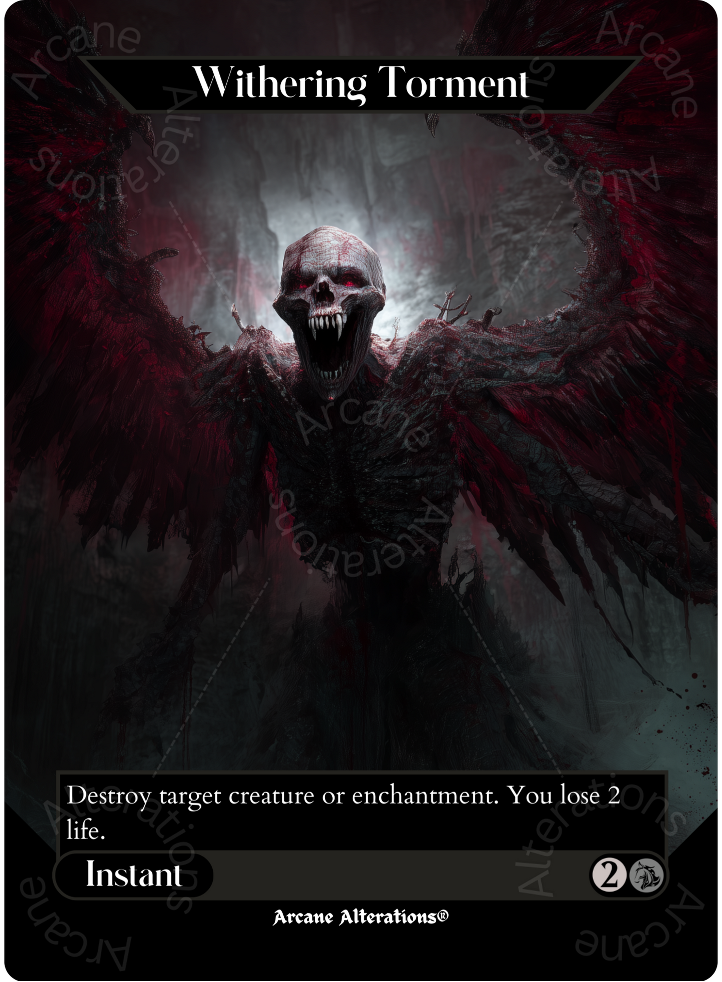 Withering Torment - Full Art Altered Art Custom Proxy Cards