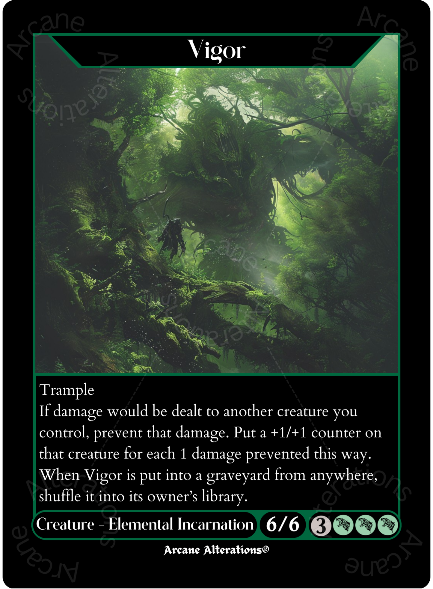 Vigor - High Quality Altered Art Custom Proxy Cards