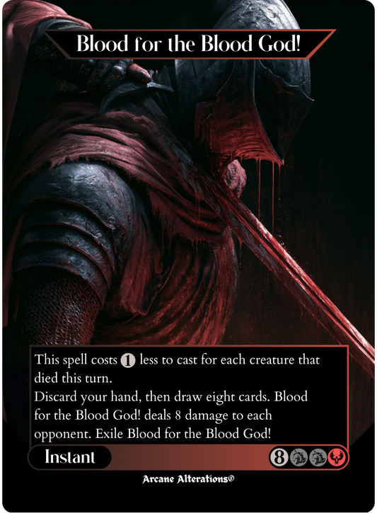 Blood for the Blood God! - Full Art Altered Art Custom Proxy Cards