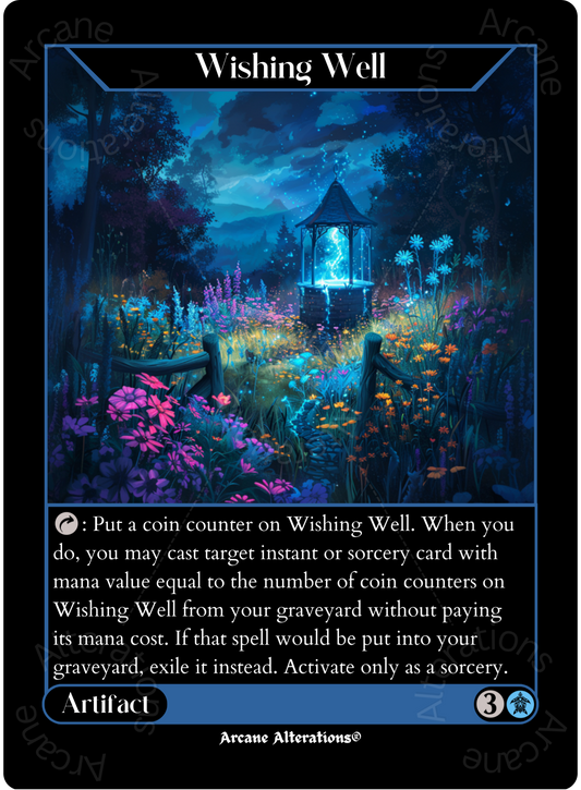 Wishing Well - High Quality Altered Art Custom Proxy Card