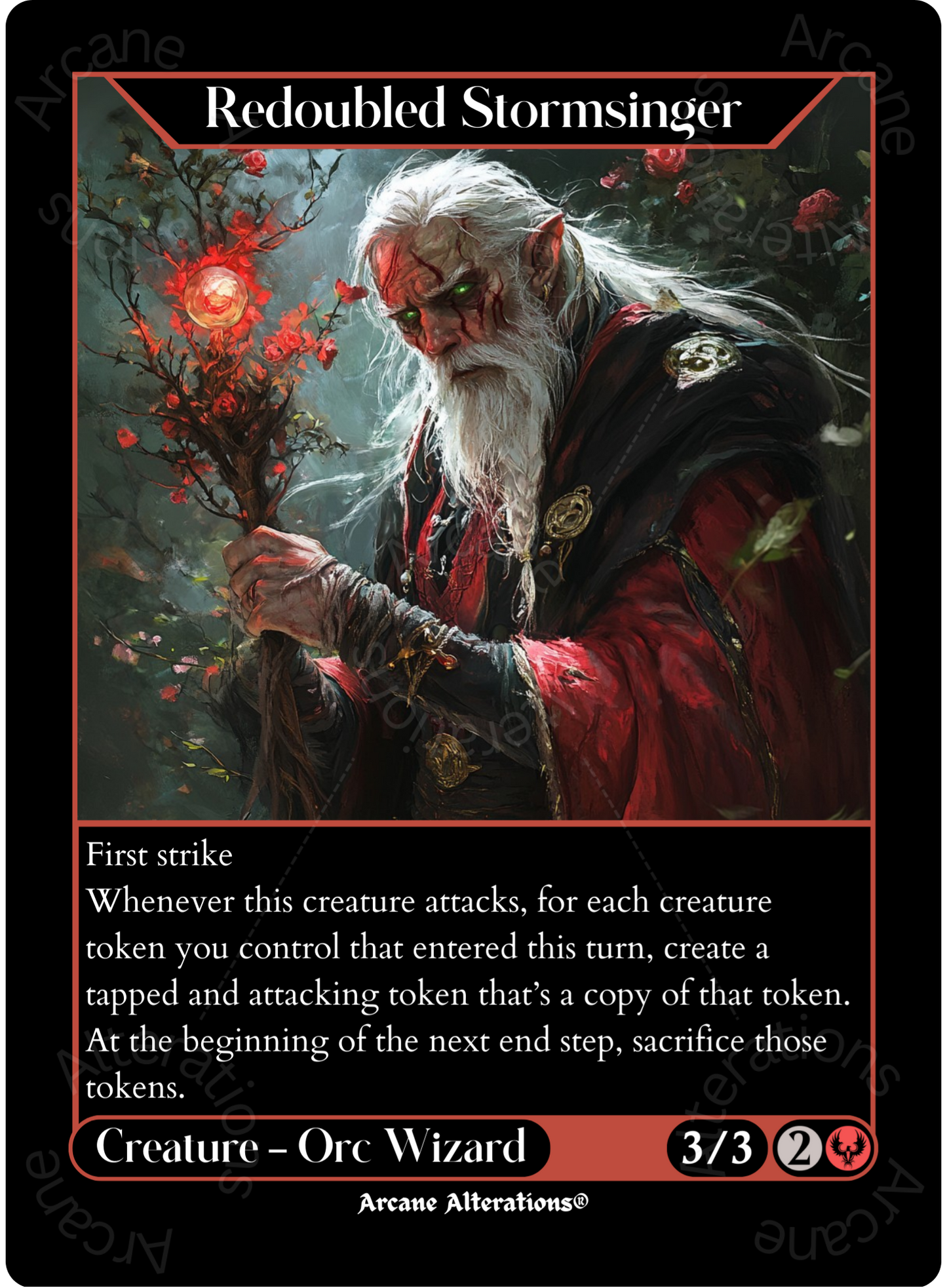 Redoubled Stormsinger - High Quality Altered Art Custom Proxy Cards