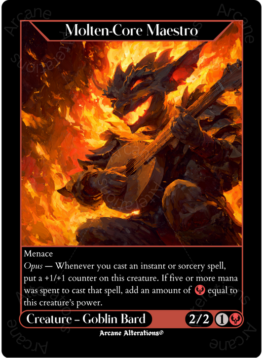 Molten-Core Maestro - High Quality Altered Art Custom Proxy Cards