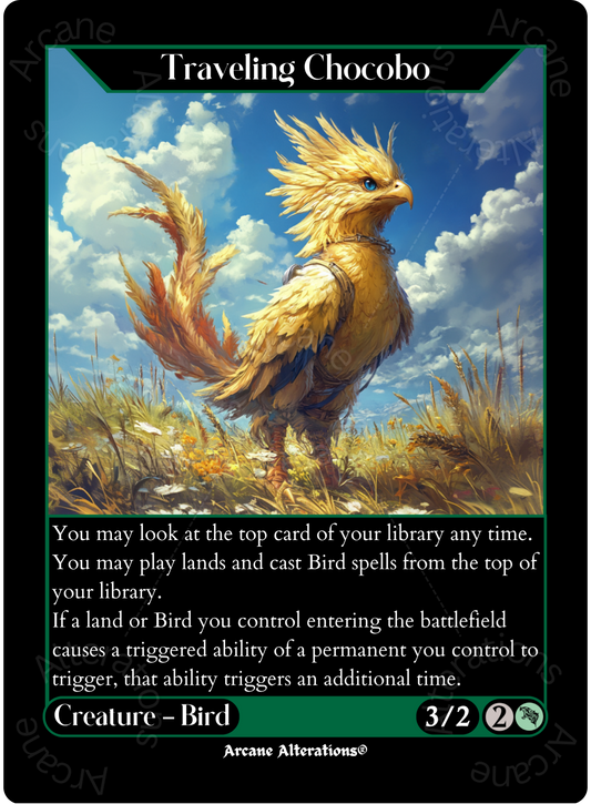 Traveling Chocobo - High Quality Altered Art Custom Proxy Cards