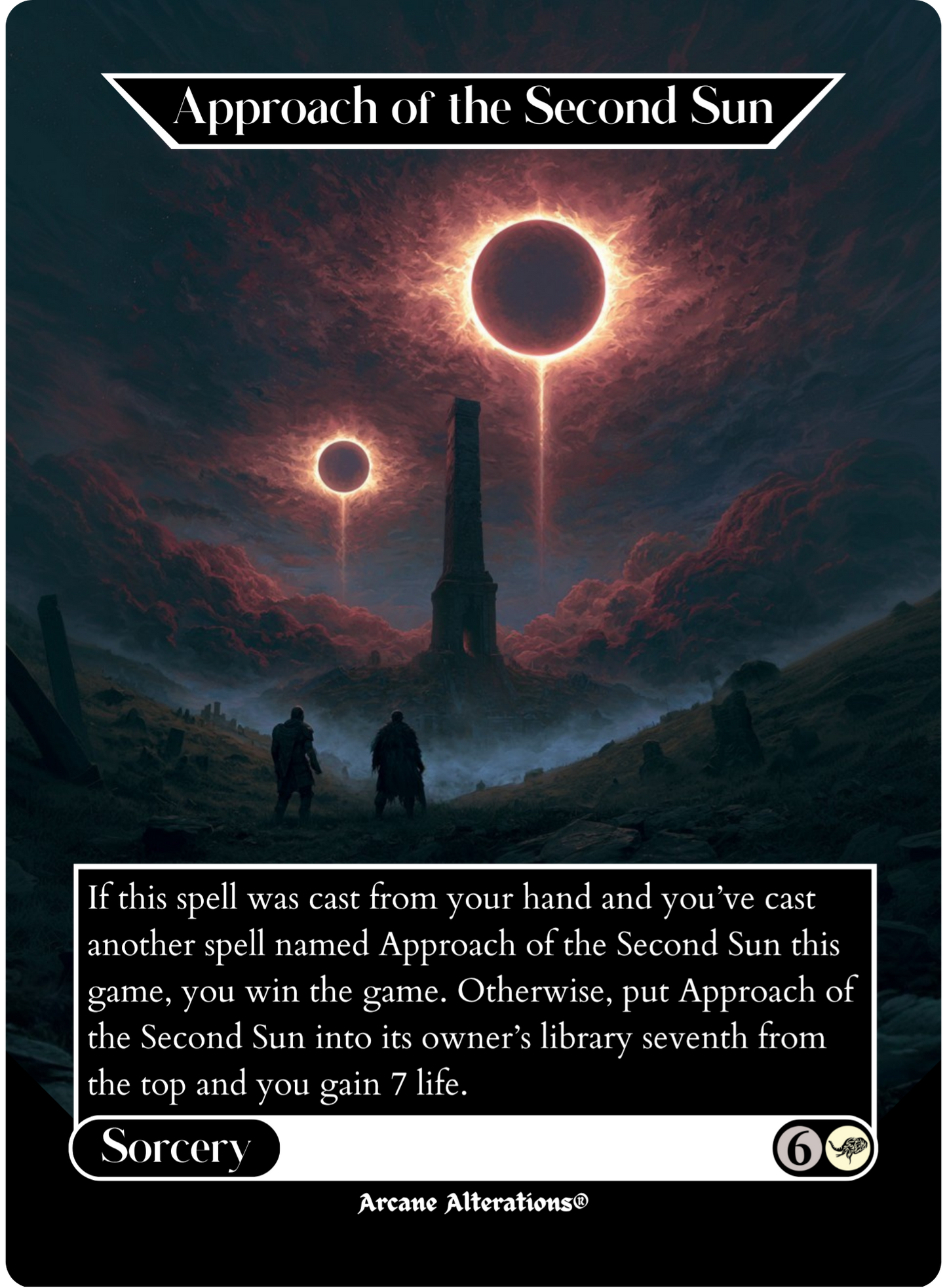 Approach of the Second Sun - Full Art Altered Art Custom Proxy Cards