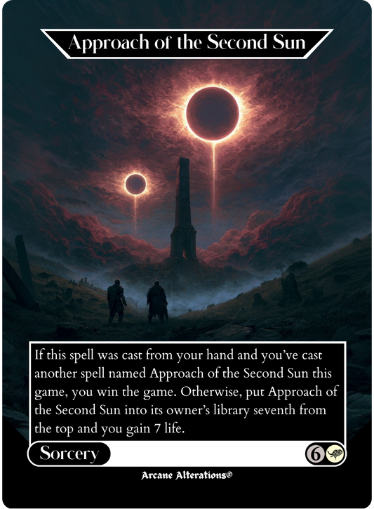 Approach of the Second Sun - Full Art Altered Art Custom Proxy Cards