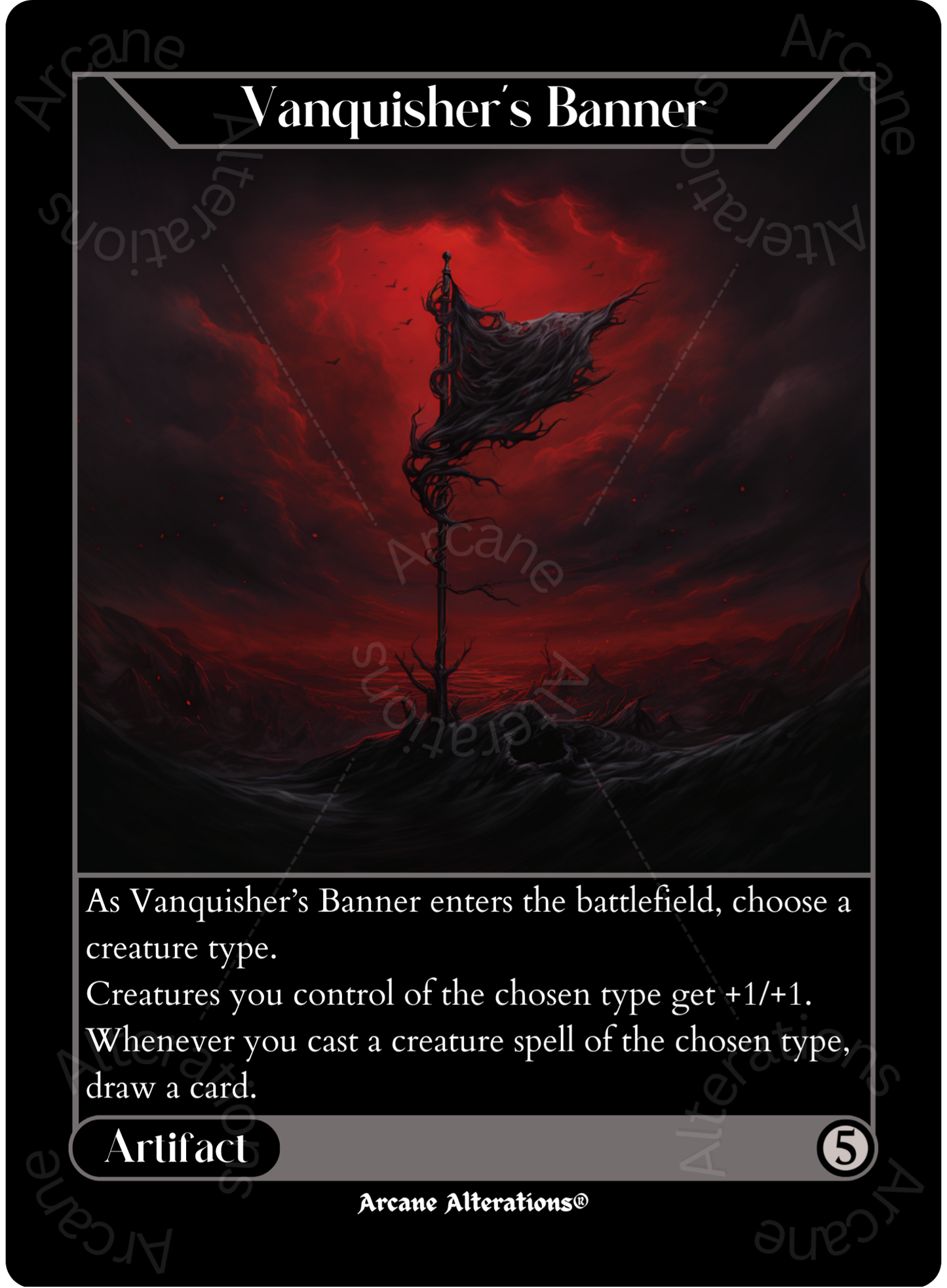 Vanquisher's Banner - High Quality Altered Art Custom Proxy Cards