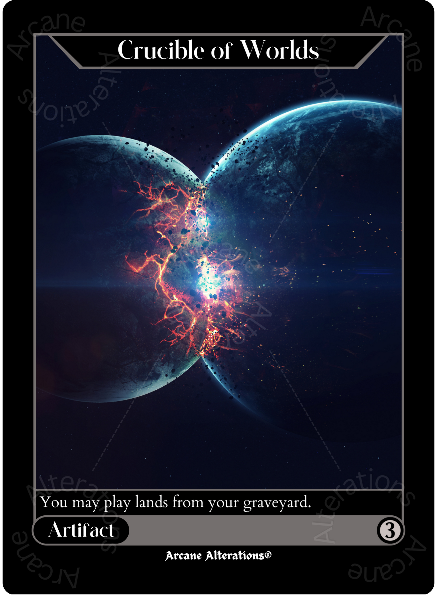 Crucible of Worlds - High Quality Altered Art Custom Proxy Cards