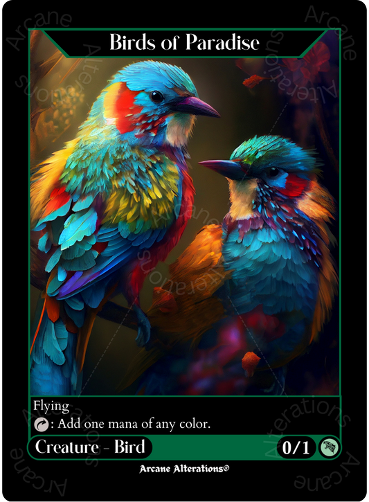 Birds of Paradise - High Quality Altered Art Custom Proxy Cards