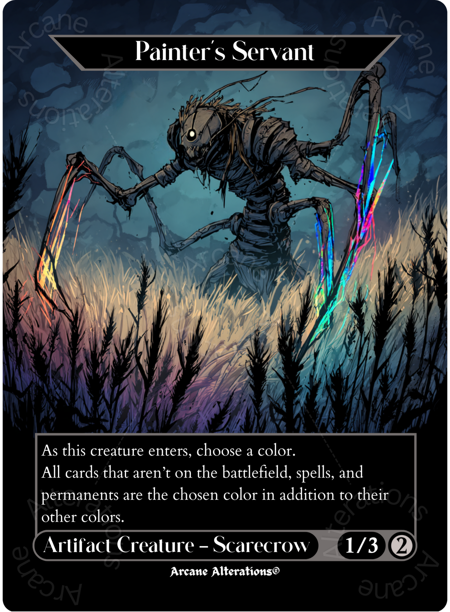 Painter's Servant - Full Art Altered Art Custom Proxy Cards