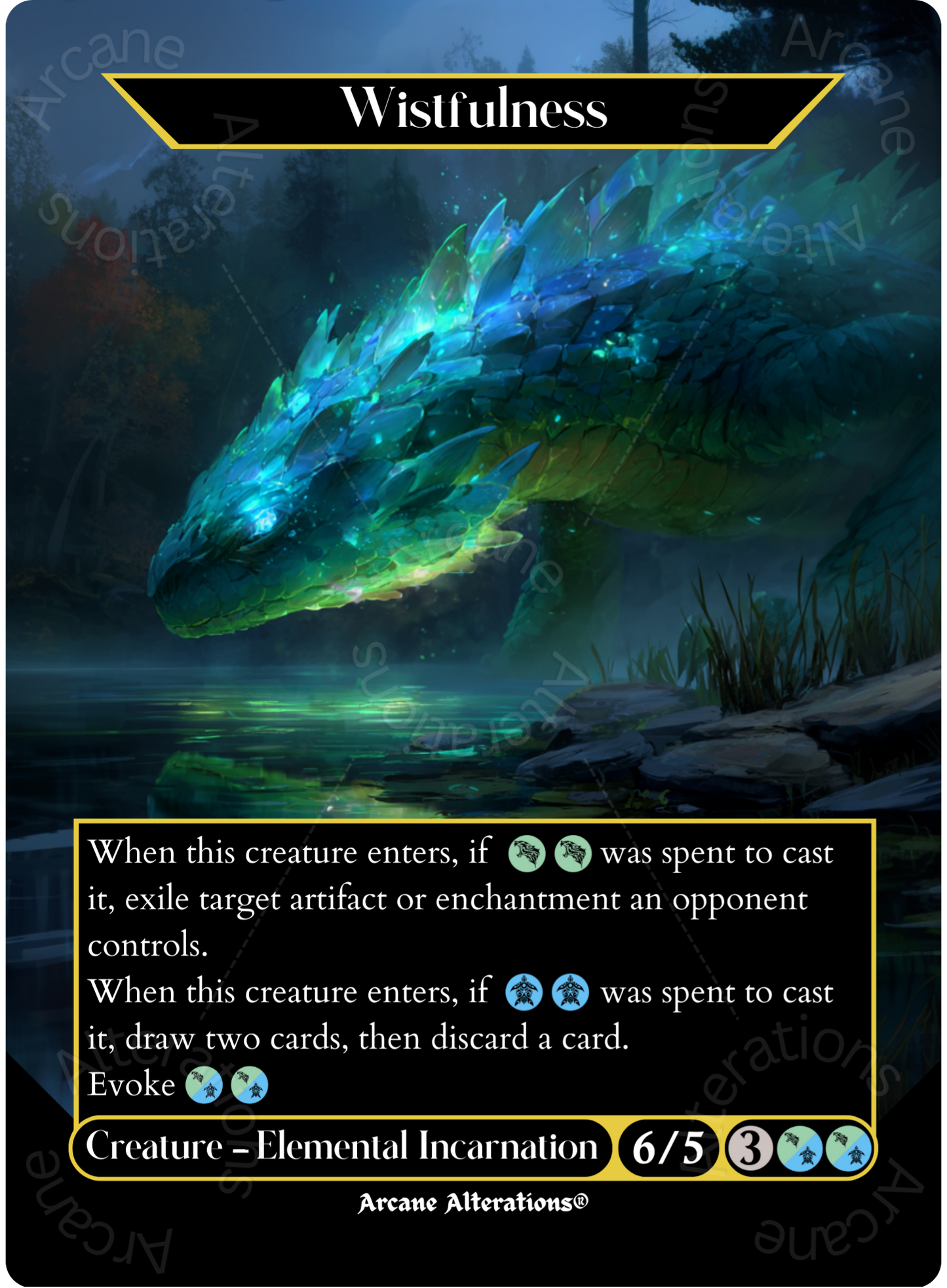 Wistfulness - Full Art Altered Art Custom Proxy Cards