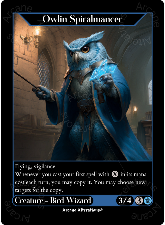 Owlin Spiralmancer - High Quality Altered Art Custom Proxy Cards