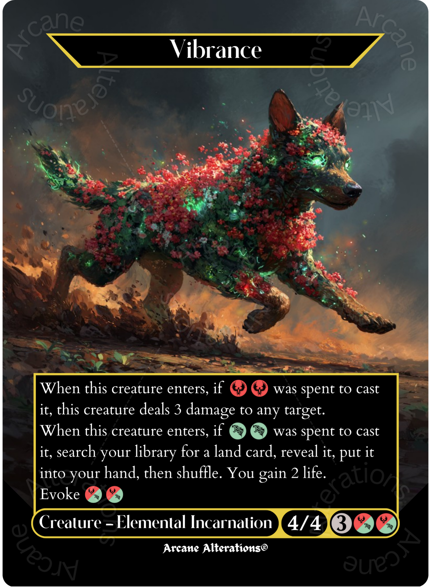 Vibrance - Full Art Altered Art Custom Proxy Cards