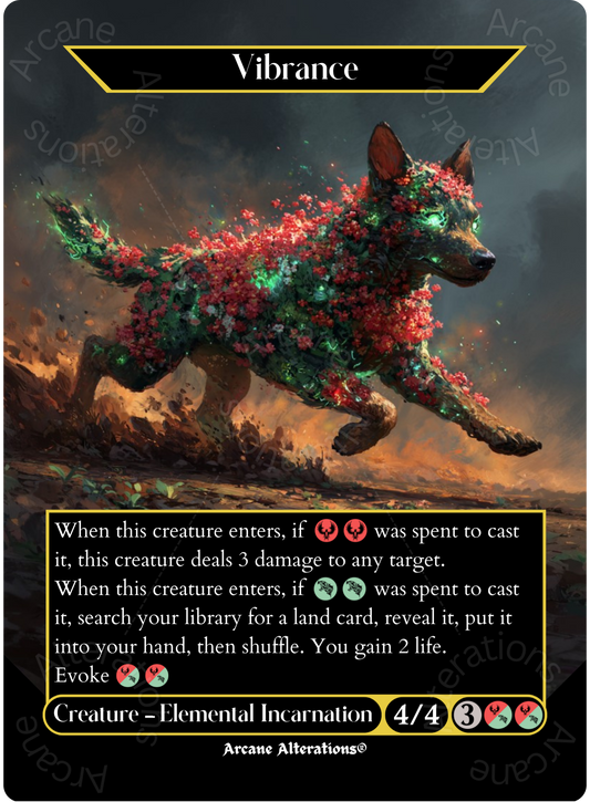 Vibrance - Full Art Altered Art Custom Proxy Cards