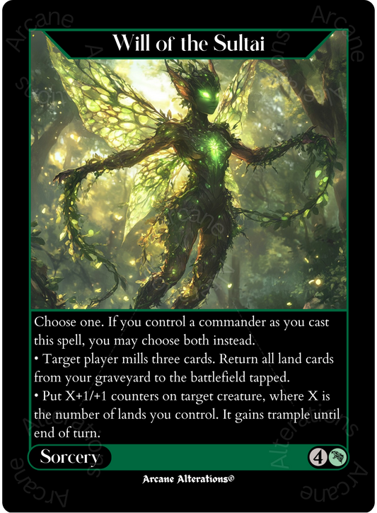 Will of the Sultai - High Quality Altered Art Custom Proxy Cards