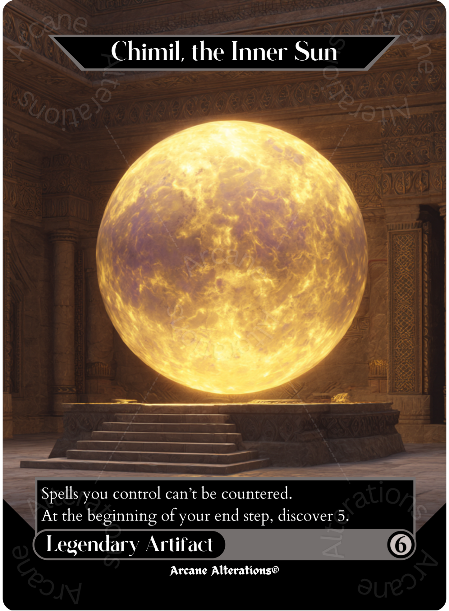 Chimil, the Inner Sun - Full Art Altered Art Custom Proxy Cards