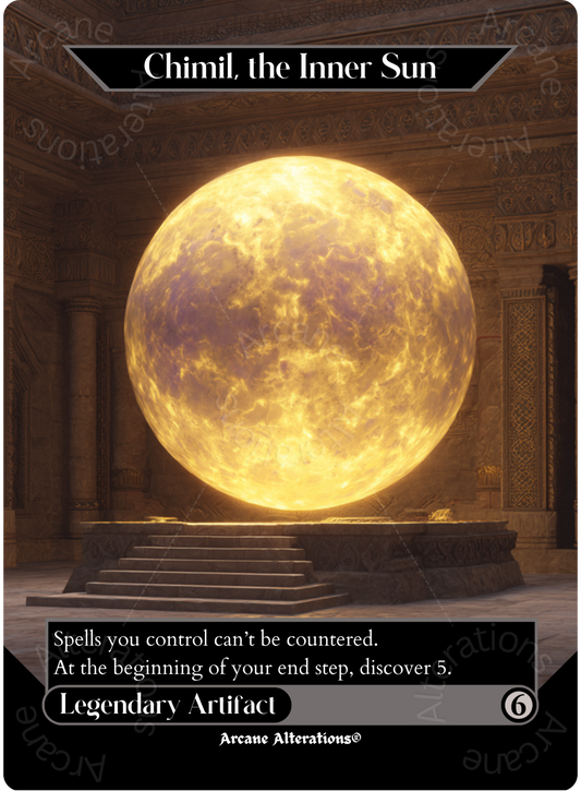 Chimil, the Inner Sun - Full Art Altered Art Custom Proxy Cards
