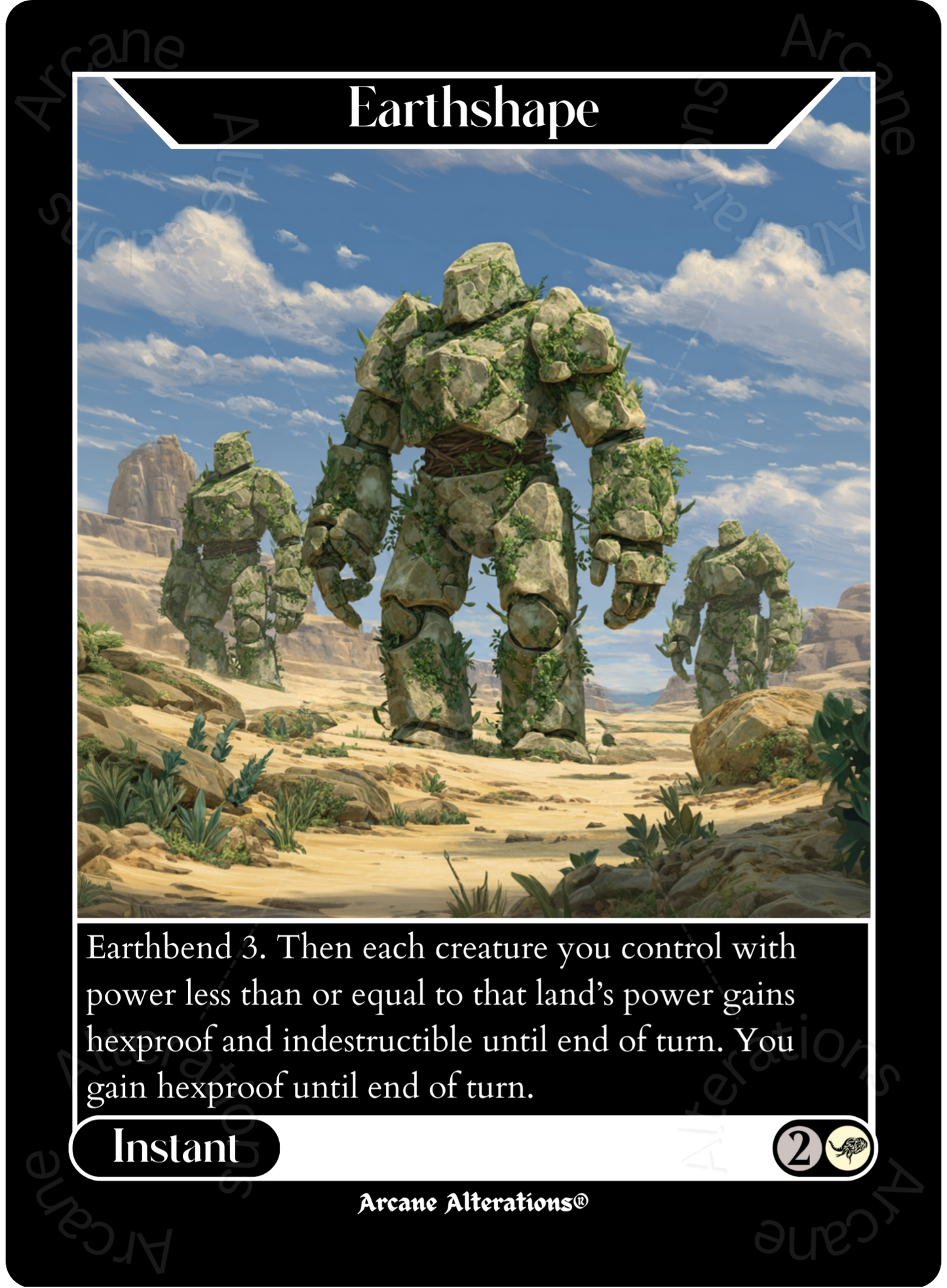 Earthshape - Full Art Altered Art Custom Proxy Cards