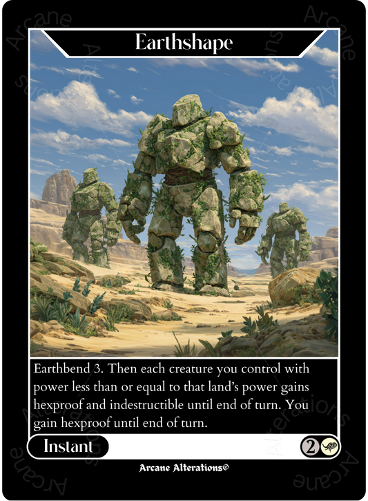 Earthshape - Full Art Altered Art Custom Proxy Cards