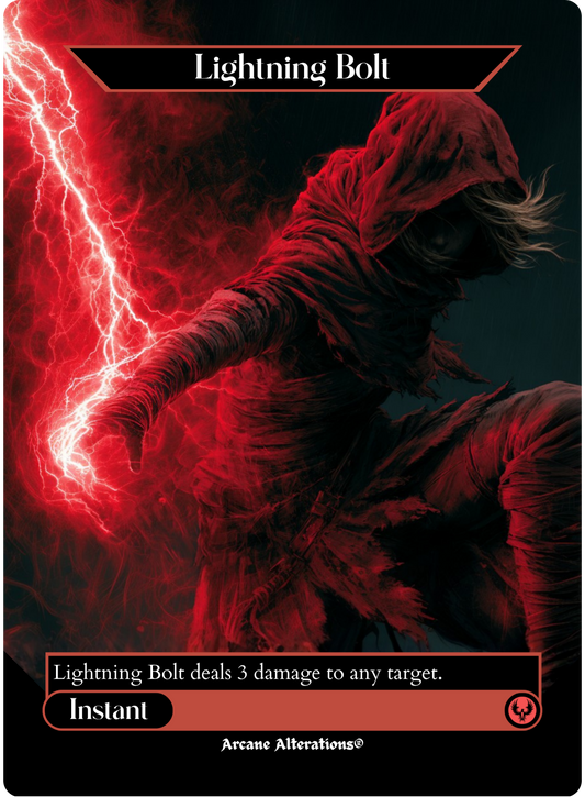 Lightning Bolt - Full Art Altered Art Custom Proxy Cards