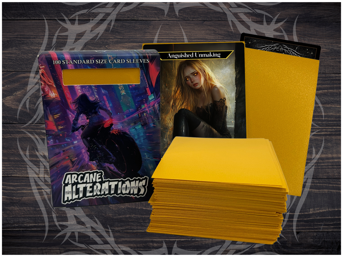 Yellow Matte 100 Card Sleeves Standard Size