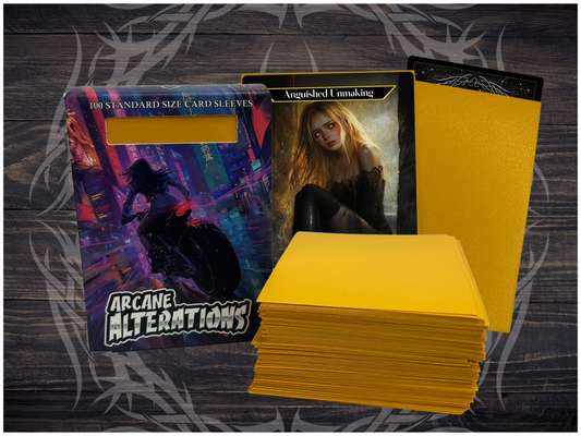 Yellow Matte 100 Card Sleeves Standard Size
