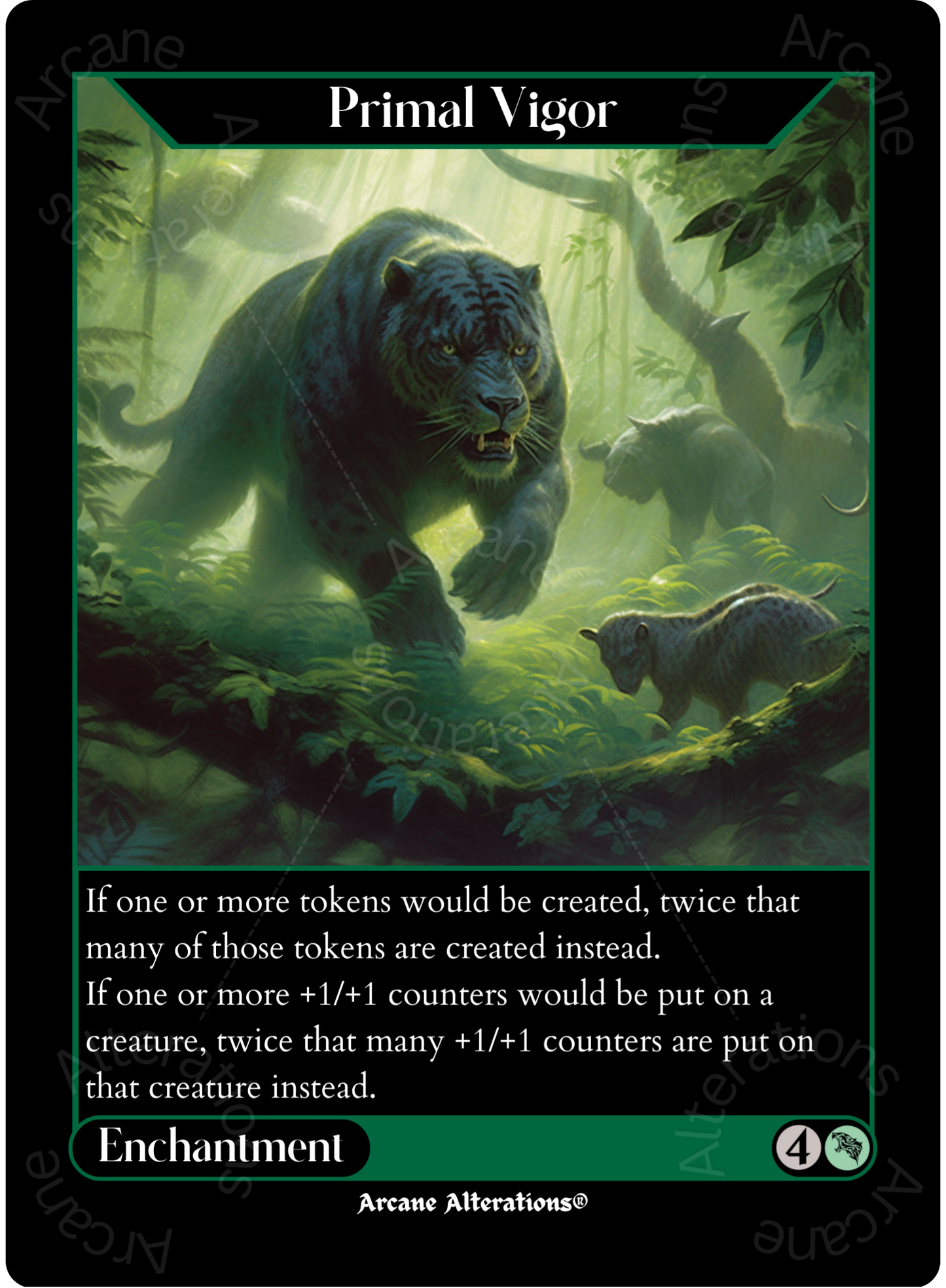 Primal Vigor - High Quality Altered Art Custom Proxy Cards