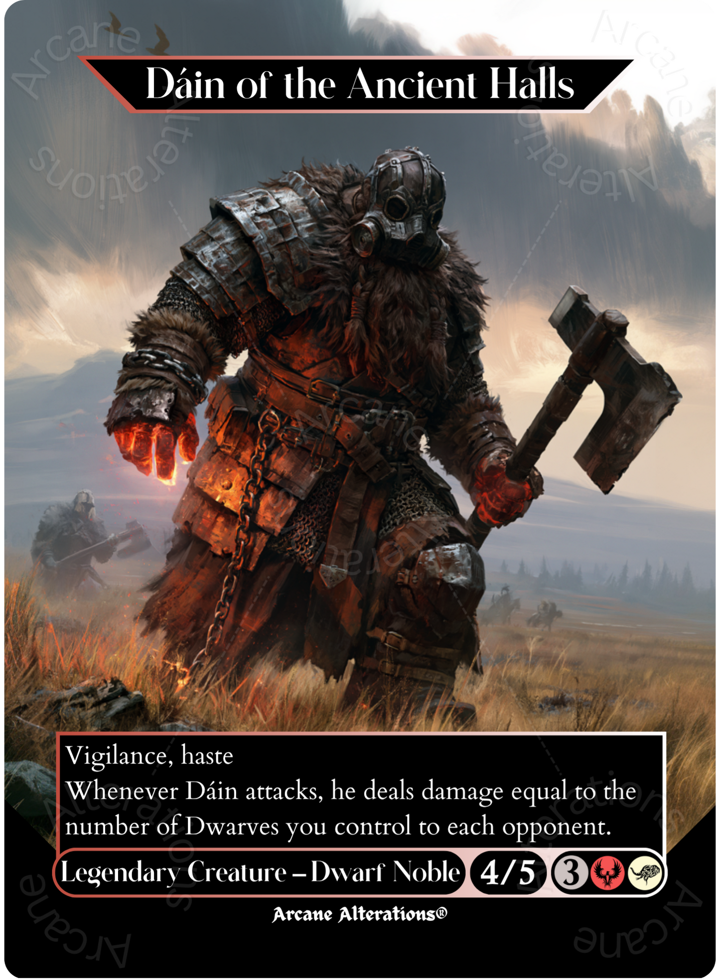 Dain of the Ancient Halls - Full Art Altered Art Custom Proxy Cards
