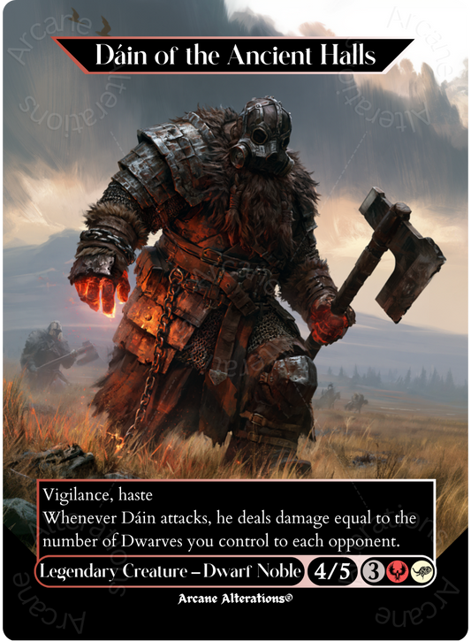 Dain of the Ancient Halls - Full Art Altered Art Custom Proxy Cards