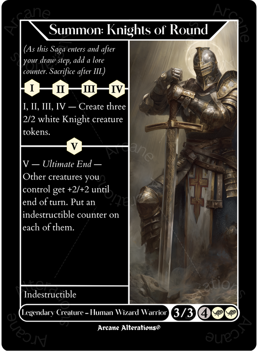 Summon: Knights of Round - High Quality Altered Art Custom Proxy Cards