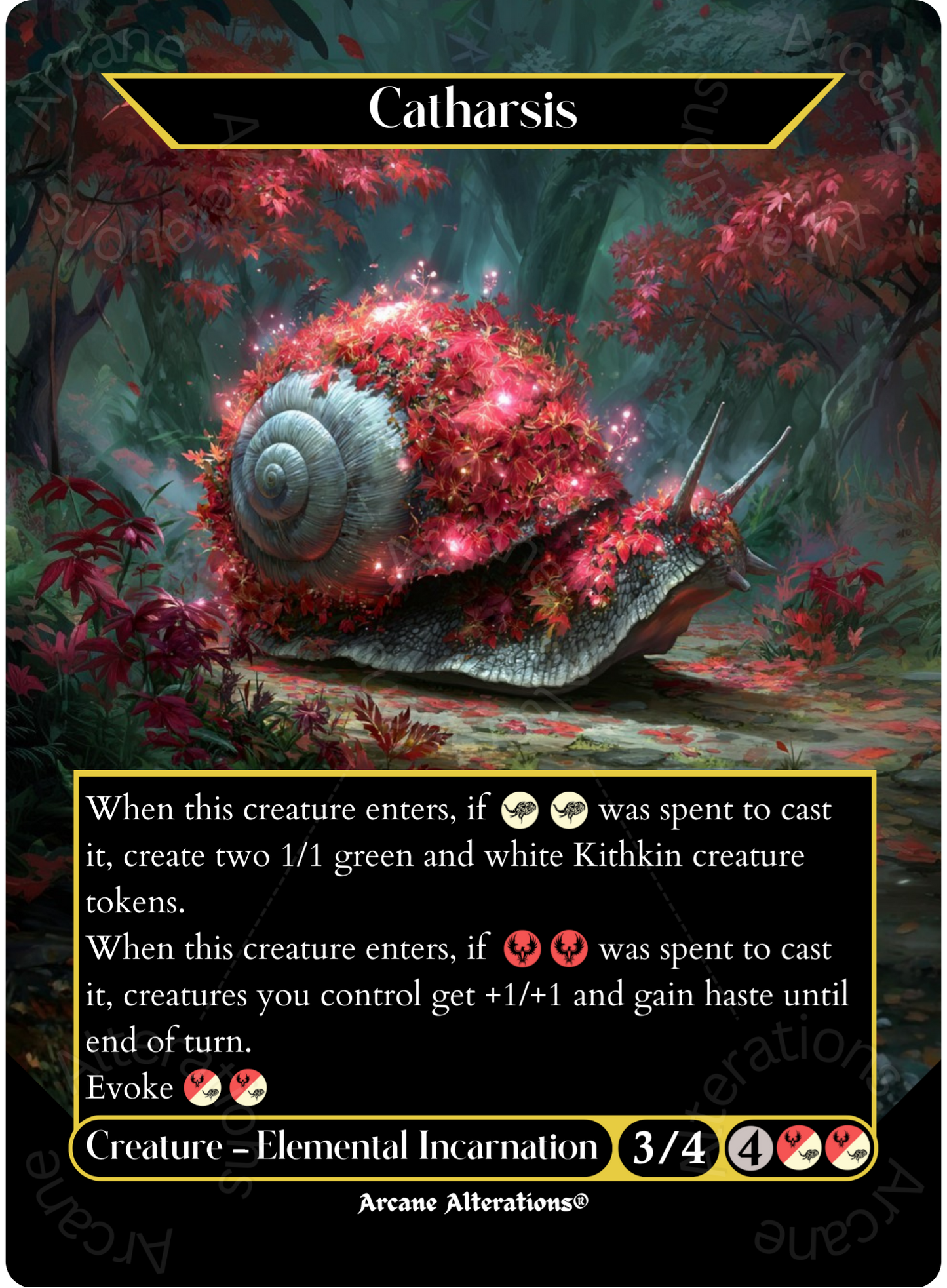 Catharsis - Full Art Altered Art Custom Proxy Cards