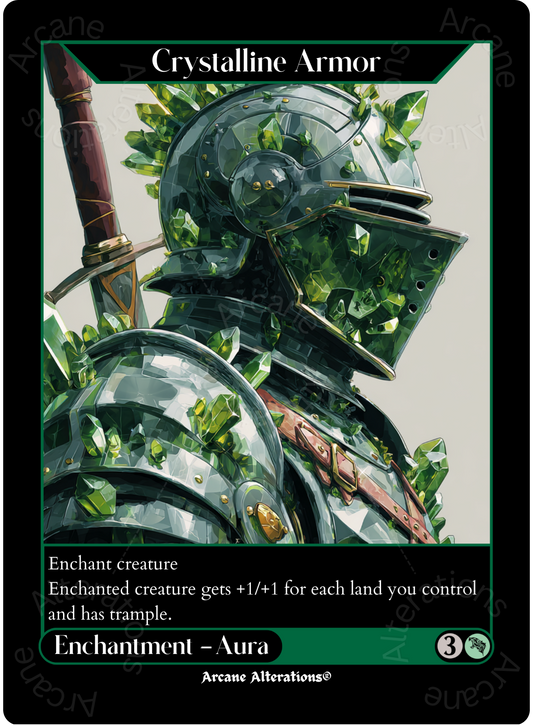 Crystalline Armor - Full Art Altered Art Custom Proxy Cards