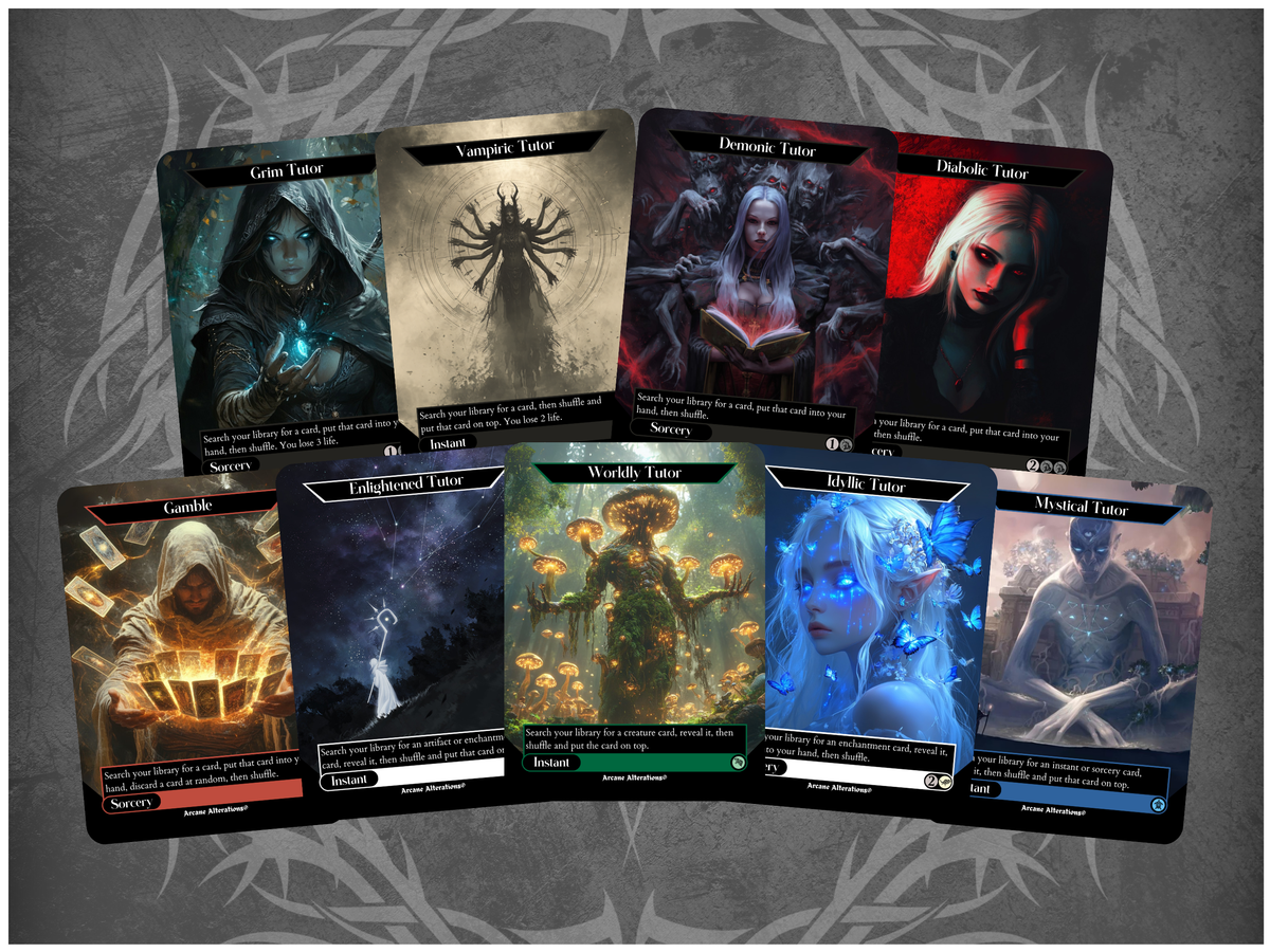 EDH Tutors 9-Card Discount Bundle - Full Art Altered Art Custom Proxy Cards