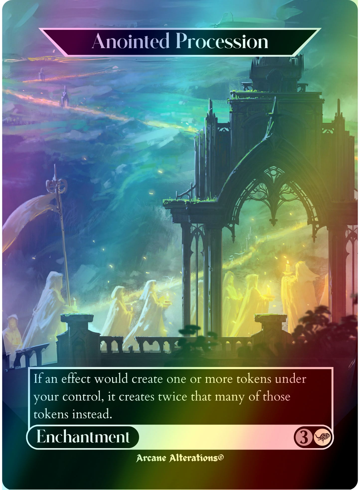 Anointed Procession - Full Art Altered Art Custom Proxy Cards