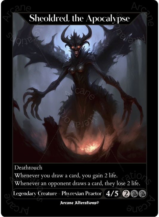 Sheoldred, the Apocalypse - High Quality Altered Art Custom Proxy Cards