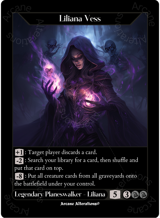 Liliana Vess - High Quality Altered Art Custom Proxy Cards