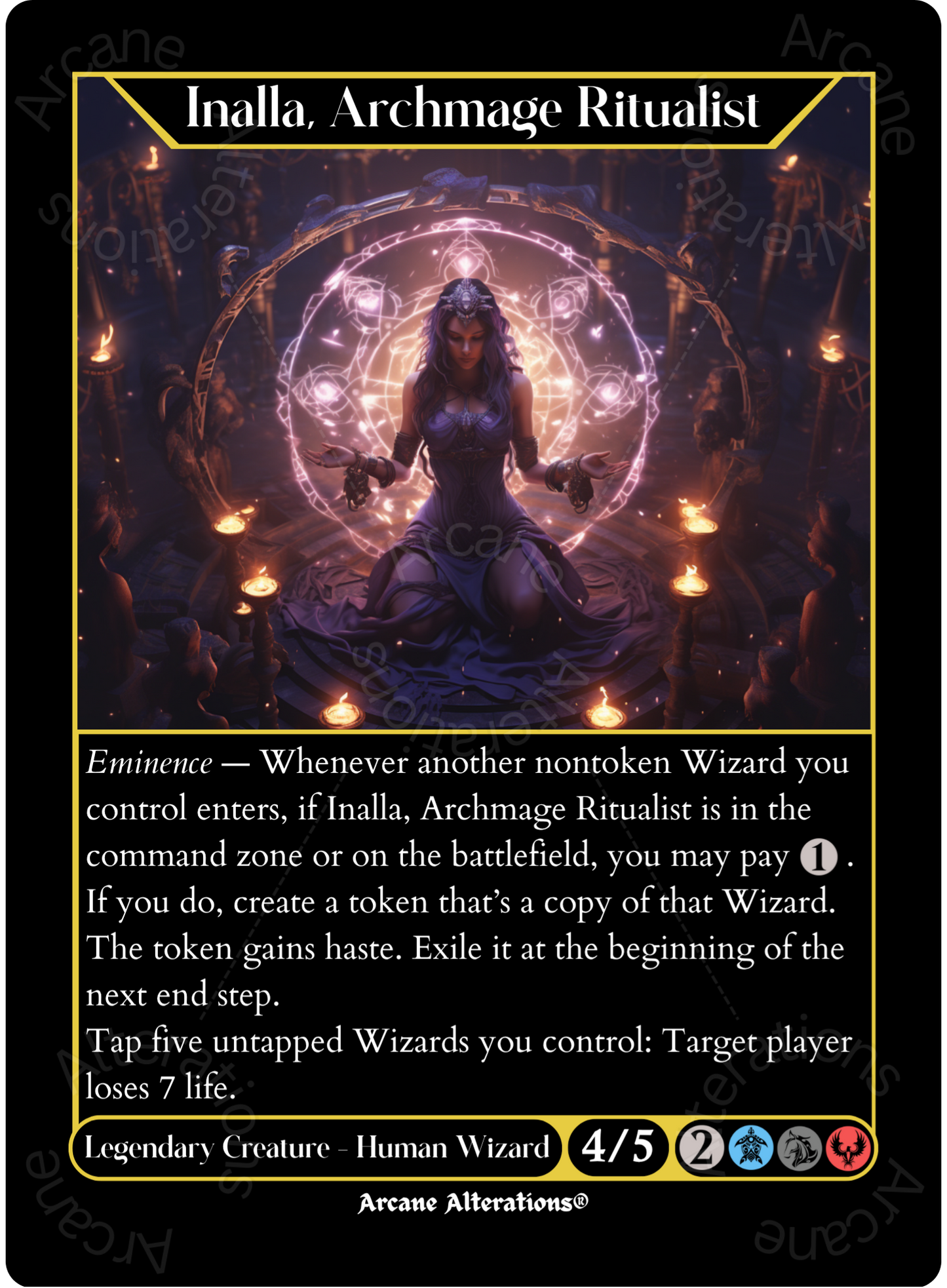Inalla, Archmage Ritualist - High Quality Altered Art Custom Proxy Cards