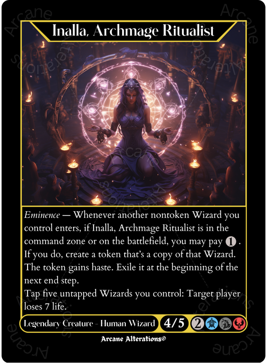 Inalla, Archmage Ritualist - High Quality Altered Art Custom Proxy Cards