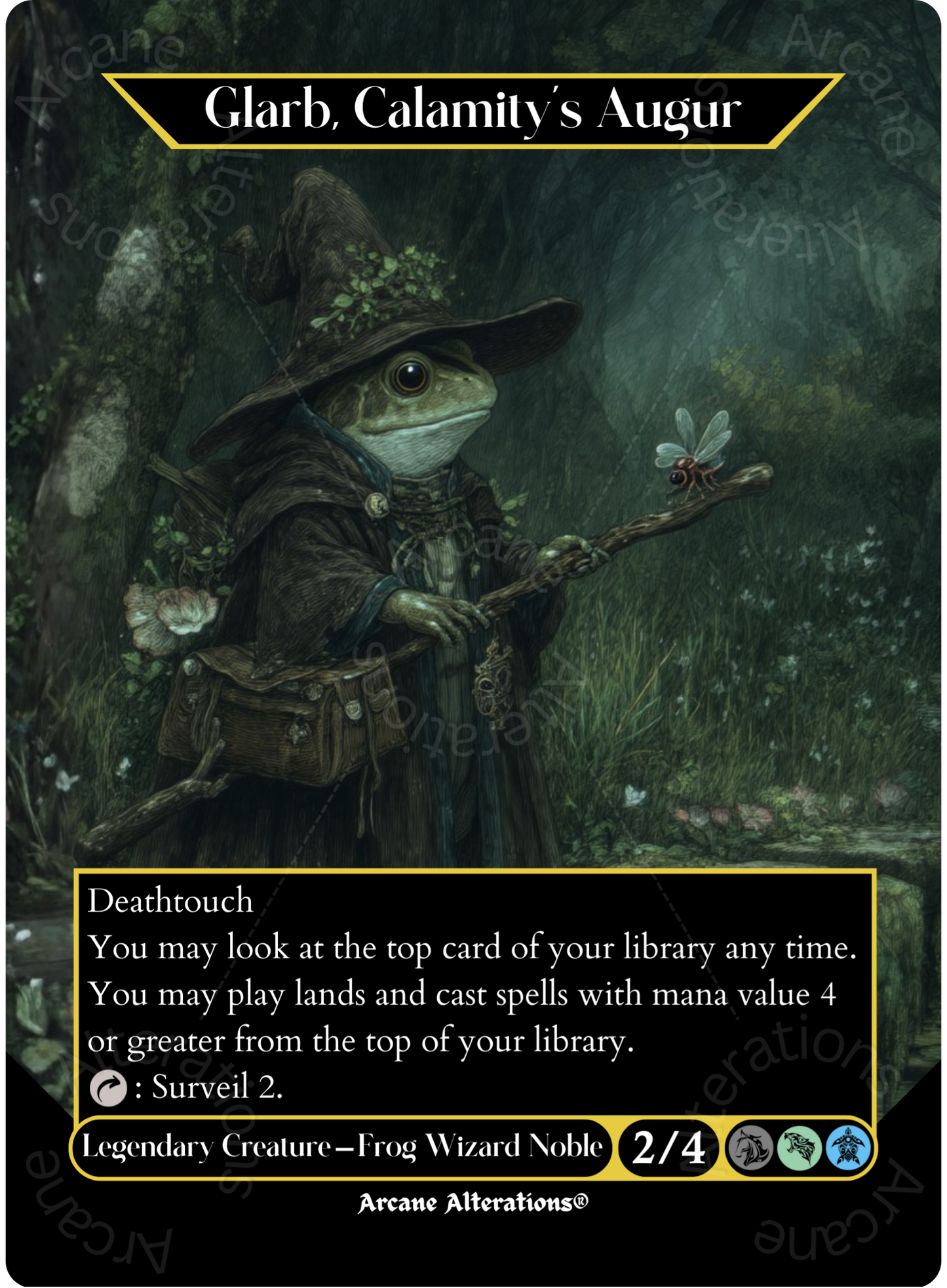 Glarb, Calamity's Augur - Full Art Altered Art Custom Proxy Cards