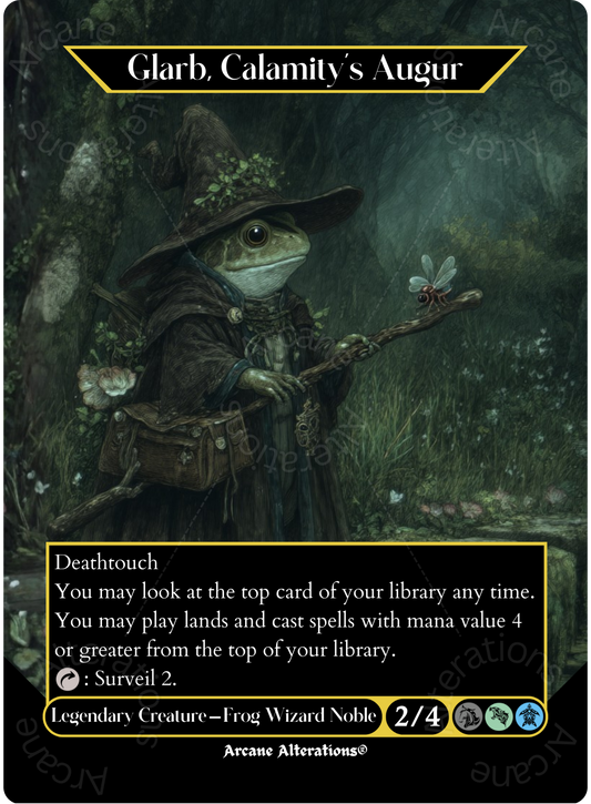 Glarb, Calamity's Augur - Full Art Altered Art Custom Proxy Cards