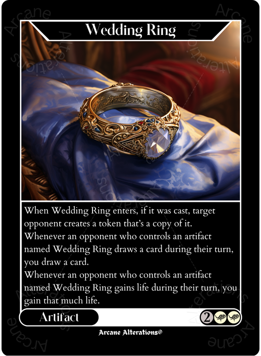 Wedding Ring - High Quality Altered Art Custom Proxy Cards